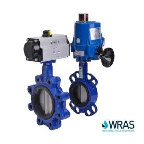 WRAS Actuated Butterfly Valves