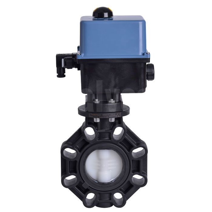 Electric Actuated Extreme Butterfly Valve, PVDF Disc - Valves Online