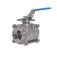 3 Piece Full Bore Direct Mount Ball Valve with TFM1600 seats - 0