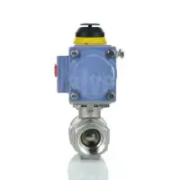 Air Actuated Stainless Steel 2-Piece Ball Valve 1/4"-2" - 1