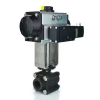 Air Operated Carbon Steel Steam Duty Ball Valve - 1