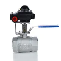Brass Manual Ball Valve with Limit Switchbox - 1