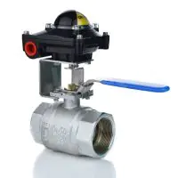 Brass Manual Ball Valve with Limit Switchbox - 2