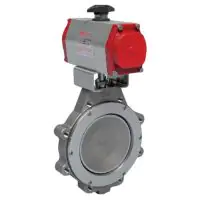 Bray Series 41 Pneumatic Actuated Butterfly Valve ANSI 150 Stainless Steel - 0