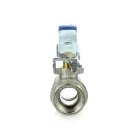 Brass Ball Valve with Blue Lockable Lever - 2
