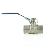 Brass Ball Valve with Blue Lockable Lever - 3