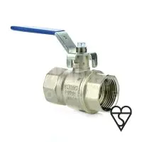 Economy Brass Ball Valve WRAS & BSI Gas Approved HTB - Blue Lever - 1