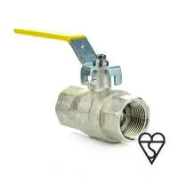Economy Brass Ball Valve BSI Gas Approved HTB Yellow Lever - 3