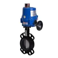 Electric Actuated Economy Wafer Pattern Butterfly Valve - 0