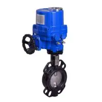 Electric Actuated Economy Wafer Pattern Butterfly Valve - 1