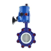 Electric Actuated Lugged PN16 Butterfly Valve - PTFE Lined - 0