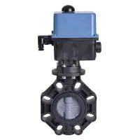 Electric Actuated Extreme Butterly Valve, PVC-C Disc - 1