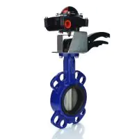 Resilient Seated Wafer Butterfly Valve with Limit Switchbox - 2