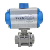 Economy Pneumatic Actuated Stainless Steel Ball Valve – Screwed BSPT - 2