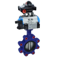 Pneumatic Actuated Economy Lugged Pattern Butterfly Valve - WRAS Approved - 5