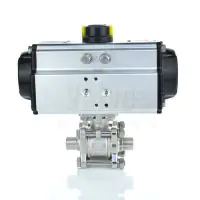 Economy Pneumatic Actuated Weld End Sanitary Ball Valve - 2