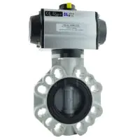 Pneumatic Actuated Durapipe FK Butterfly Valve - ABS Disc - 1