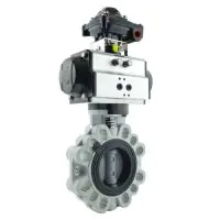 Pneumatic Actuated Durapipe FK Butterfly Valve - ABS Disc - 3