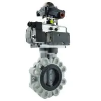 Pneumatic Actuated Durapipe FK Butterfly Valve - ABS Disc - 4