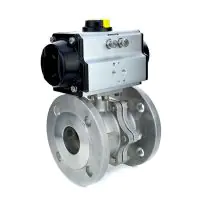 Pneumatic Actuated Economy PN16 Flanged Ball Valve - 0