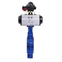 Pneumatic Actuated Lugged PN16 Butterfly Valve - NBR Lined - 4