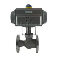 Pneumatic Actuated PEKOS Stainless Steel Reduced bore ANSI 150 Ball Valve - 1
