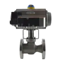 Pneumatic Actuated PEKOS Stainless Steel Reduced bore ANSI 150 Ball Valve - 3