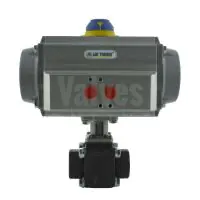 Pneumatic Actuated Starline Carbon Steel Reduced Bore Ball Valve - 1