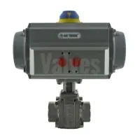 Pneumatic Actuated Starline Stainless Steel Full Bore Ball Valve - 1
