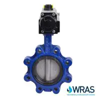 Pneumatic Actuated WRAS Lugged PN16 Butterfly Valve - 1