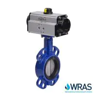 Pneumatic Actuated WRAS Approved Wafer Pattern Butterfly Valve - 0