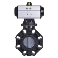 Pneumatic Actuated Extreme Butterfly Valve PVC-C Disc - 1