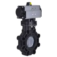 Pneumatic Actuated Extreme Butterfly Valve PVC-C Disc - 0