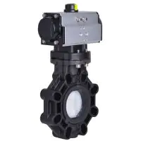 Pneumatic Actuated Extreme Butterfly Valve PVDF Disc - 0