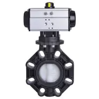 Pneumatic Actuated Extreme Butterfly Valve PVDF Disc - 4