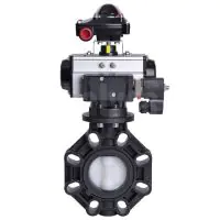 Pneumatic Actuated Extreme Butterfly Valve PVDF Disc - 2