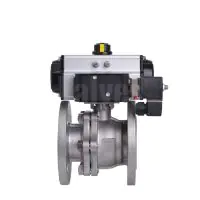 90D Pneumatically Actuated Stainless Steel PN16 Ball Valve - 3