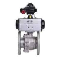 90D Pneumatically Actuated Stainless Steel PN16 Ball Valve - 4