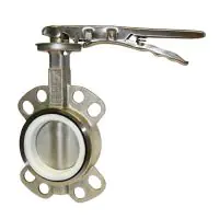 PTFE Lined Stainless Steel Butterfly Valve - 0