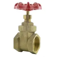 WRAS Approved Screwed Brass Gate Valve - BSPT - 0