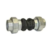 WRAS Approved Twin Sphere Screwed Rubber Bellows  - 0