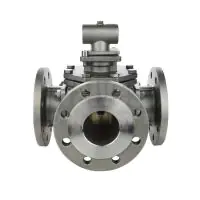 PN16 Direct Mount 3 Way Stainless Steel Ball Valve - 1