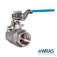 Stainless Steel Ball Valve with Spring Close Handle - WRAS Approved - 0