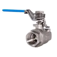 Stainless Steel Ball Valve with Spring Close Handle - WRAS Approved - 1