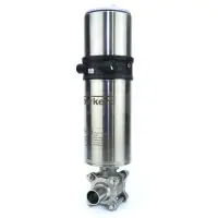 Stainless Steel Pneumatic Actuated Sanitary Ball Valve - 3
