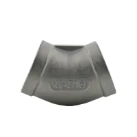 NPT Stainless Steel Female/Female 45° Elbow  - 2