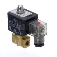 Brass Solenoid Valve 0-120 Bar Rated High Pressure - Size: 1/4" - 2