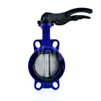 Ductile Iron Wafer Butterfly Valve - FKM Liner - 0