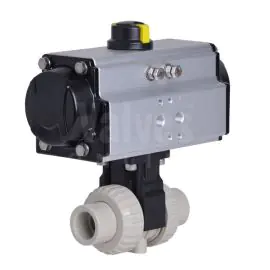 CEPEX Extreme Pneumatically Actuated Ball Valve, PP-H Body