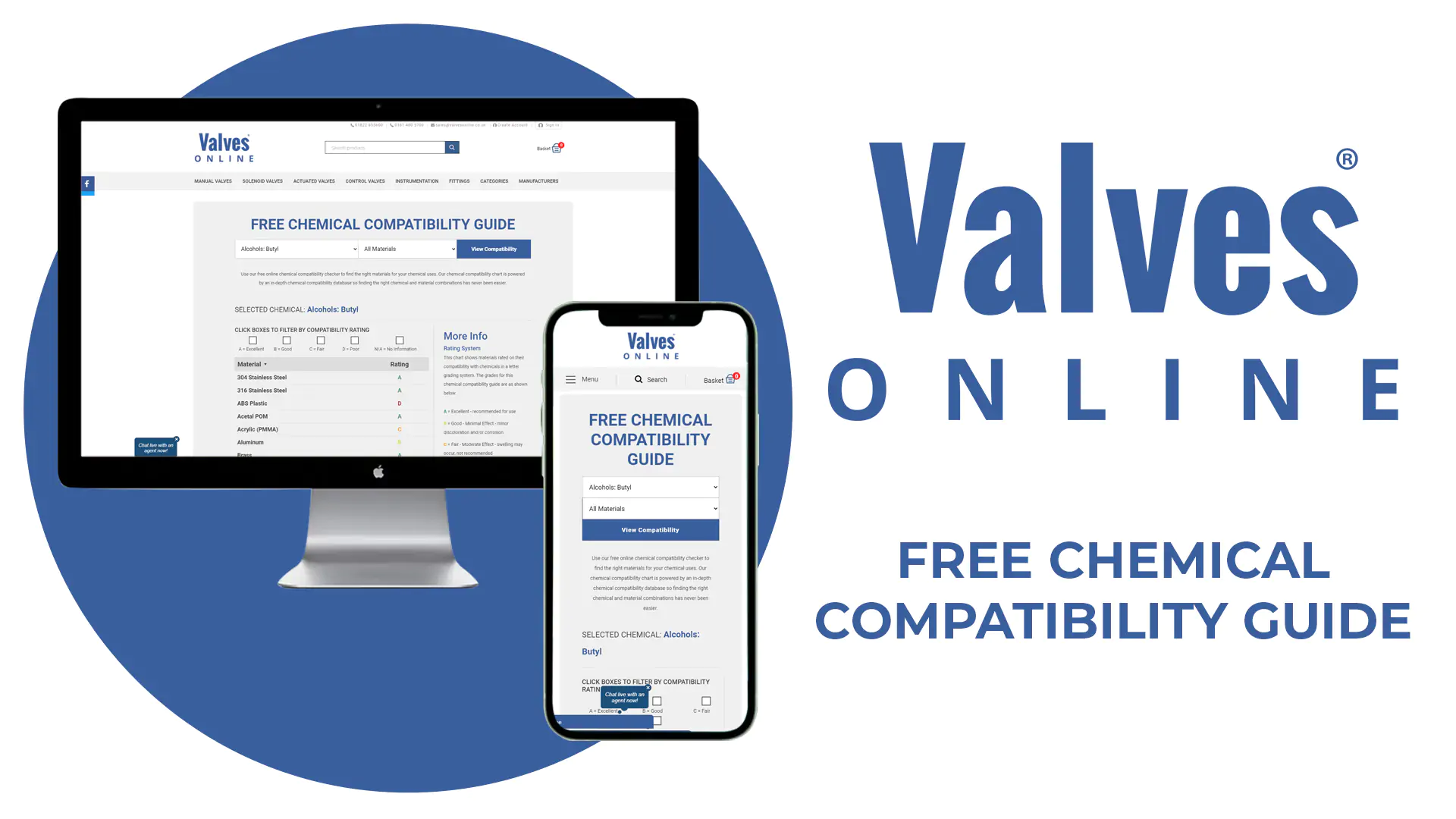 Chemical Compatibility Guide from Valves Online